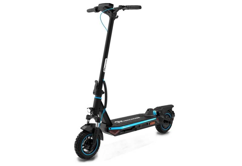 EVERCROSS TECH E-Scooter mit Straßenzulassung (ABE), 10" Offroad-Runflat-Reifen, 55KM, mit APP, 48V 15,3Ah Akku, duales Bremssystem Elektroroller von EVERCROSS TECH