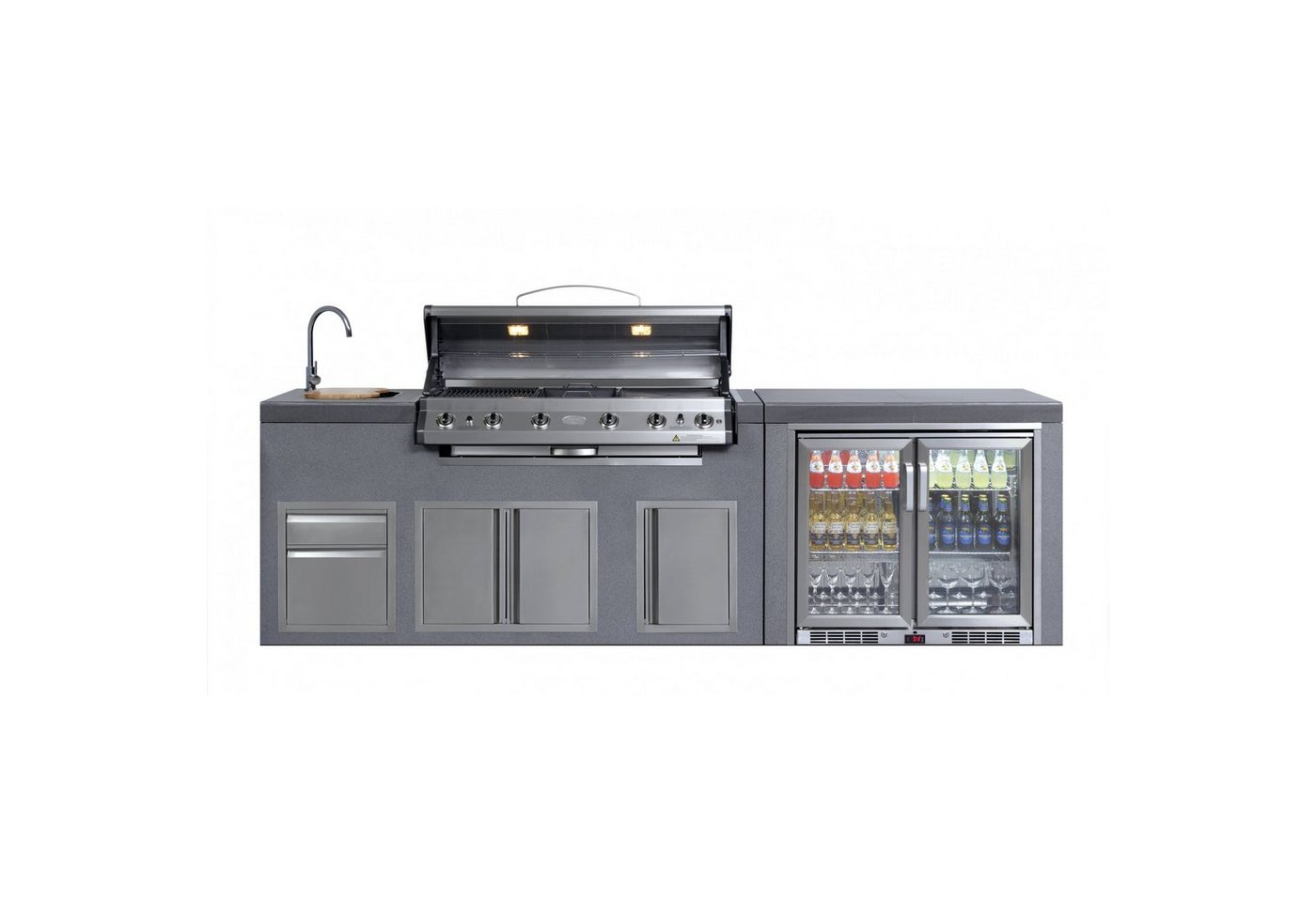 EVERDURE Gasgrill Everdure NEO Outdoor Küche Stone mit 6-Brenner Gasgrill von EVERDURE