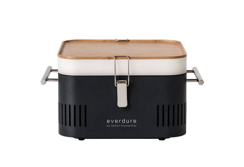 EVERDURE Holzkohlegrill Everdure Holzkohlegrill Cube Farbe Graphite tragbar ca. 38 x 32 x 22 von EVERDURE