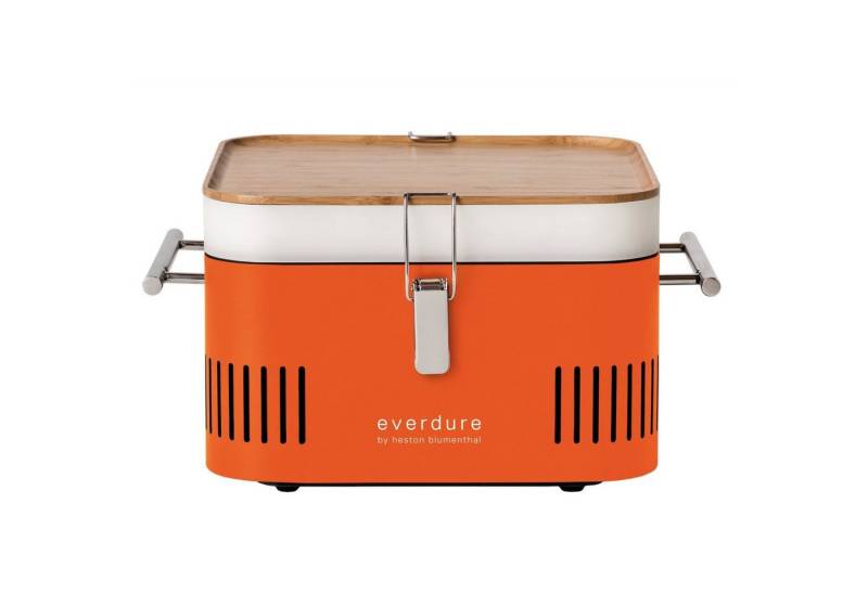 EVERDURE Holzkohlegrill Everdure Holzkohlegrill Cube Farbe Orange tragbar ca. 38 x 32 x 22 cm von EVERDURE