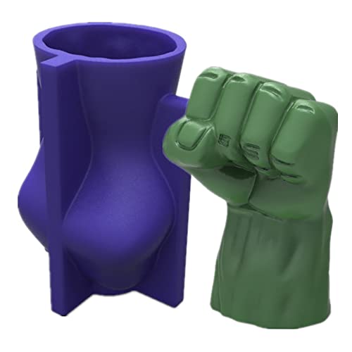 Faustkerzen-Handharz-Tonform – 3D-Silikonform für Kerzenherstellung, Harzguss und Bastelbedarf Faustkerzen-Handharz-Tonform – 3D-Silikonform für Kerzenherstellung, Harzguss und Bastelbedarf von EVERELAM