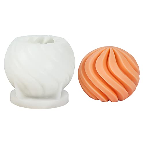 Spiralzylinder-3D-Form – Harzguss-Silikonform für Ton, Harz und Kerzen von EVERELAM