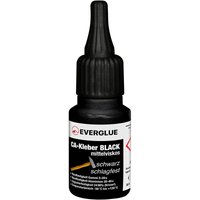 Sekundenkleber schwarz schlagfest mittelviskos 20g Dosierflasche - Everglue von EVERGLUE