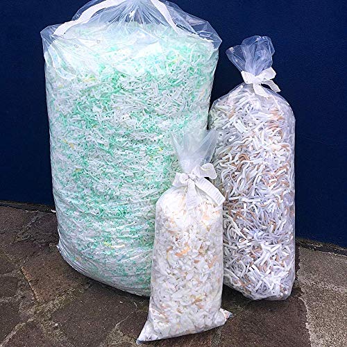 EVERGREENWEB - 10 KG Geschredderter Memory-Schaum, Füllung für Kissen, Sitzsäcke, Stühle, Hundebetten, Bastelarbeiten, Sofas, Sessel, Puppen, Plüschtiere, Heimwerken, Mehrfarbig, 100% Ungiftig von EVERGREENWEB MATERASSI & BEDS