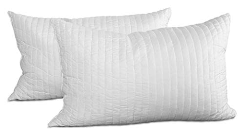 EVERGREENWEB 2er Set Pack Kissen Verschiedene Größen aus Memory Foam, 15 cm Hoch, geeignet für Nackenschmerzen, Weiche Polsterung mit Federeffekt, Weißer Bezug, Prime Angebot (40 x 70 cm, Kissen) von EVERGREENWEB MATERASSI & BEDS