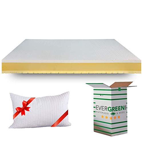 EVERGREENWEB Einzelbett Matratze 85x195 cm, Hohe 20 cm, Orthopädisch aus Memoryfoam und Waterfoam Doppelkomfort Sommer- und Winterseite, Abnehmbarer Bezug + 1 Kissen KOSTENLOS | DUAL Season EVERGREENWEB Einzelbett Matratze 85x195 cm, Hohe 20 cm, Orthopädisch aus Memoryfoam und Waterfoam Doppelkomfort Sommer- und Winterseite, Abnehmbarer Bezug + 1 Kissen KOSTENLOS | DUAL Season von EVERGREENWEB MATERASSI & BEDS