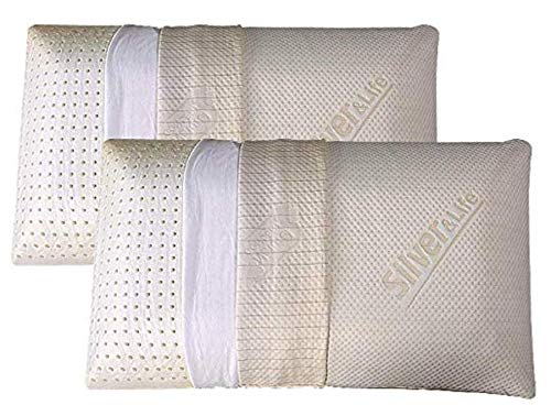 EVERGREENWEB Kissen aus Memory Foam 12-15 cm Hoch | Trilogy Modell (12 cm Hoch, 2 Kissen) von EVERGREENWEB MATERASSI & BEDS