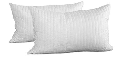 EvergreenWeb Kopfkissen, 40 x 70 cm, 2 Stück, flauschig, weißes Kissen, Füllung aus Memory-Schaumstoff, für Kissen, hypoallergen, für Hotêl, Bett, Sofa von EVERGREENWEB MATERASSI & BEDS
