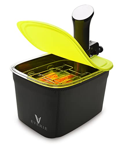 EVERIE Vielseitiger Sous-Vide-Behälter mit integriertem Gestell und faltbarem Silikondeckel und Behälterhülse, kompatibel mit allen Sous-Vide-Kochern, KIT-1202-TYGJ EVERIE Vielseitiger Sous-Vide-Behälter mit integriertem Gestell und faltbarem Silikondeckel und Behälterhülse, kompatibel mit allen Sous-Vide-Kochern, KIT-1202-TYGJ von EVERIE