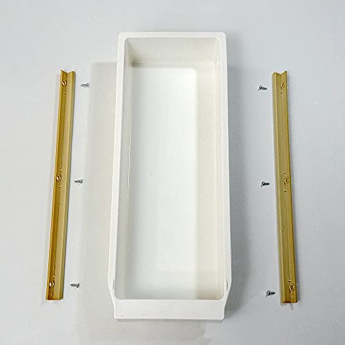 EVERNICE Industrielle Nähmaschinen-Schublade aus Kunststoff mit 2 Schiebern und 6 Schrauben, Tape width: 16mm von EVERNICE