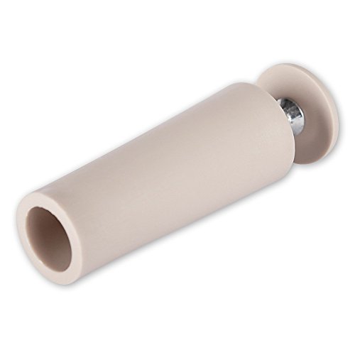 2er Set Anschlagstopfen, 60 mm Anschlagstopper, Rolladen Stopper, Puffer, Farben: dunkelgrau, weiß, braun, beige, von EVEROXX®, Farbe:beige von EVEROXX