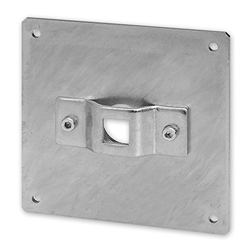 Aufsatzkasten-Motorlager auf Montageplatte 100 x 100 mm mit Innenvierkant 12 mm für SELVE-Rohrmotore, Abstand der Schraublöcher: 85 mm, von EVEROXX® von EVEROXX