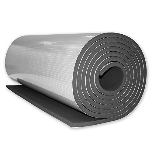 Energiespar Isoliermatte zur Wärmedämmung von Rolladenkästen, selbstklebend, gute Schallschutzeigenschaften, Maße: 6 m x 1 m x 19 mm, von EVEROXX® von EVEROXX