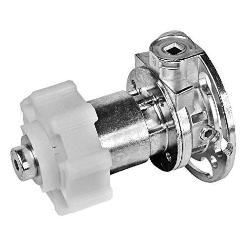 Set: Kurbelgetriebe/Kegelradgetriebe mit einer Übersetzung von 2,6 : 1 - inklusive Kupplungsadapter für Stahlwellen SW 60, geeignet für Links- und Rechtseinbau, von EVEROXX® von EVEROXX