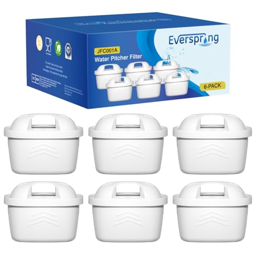 EVERSPRING Wasserfilter Kompatibel mit Brita Maxtra+, Maxtra Plus,Mavea,Anna Duomax,6 Stück von everspring