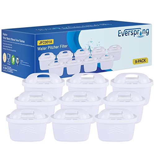 EVERSPRING TÜV SÜD Zertifiziert Wasserfilter Ersatz für Brita Maxtra+, Maxtra Plus, Mavea, Anna Duomax 9 Stück (9) von EVERSPRING