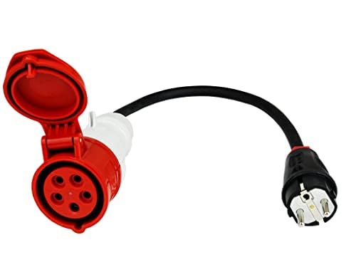 EVEXPERT Elektroautos Lader mit Mobilelader | Premium Adapter SCHUKO auf CEE 5-Polig Walther | 16A auf 32A | 0,5m Kabellänge | IP44 Zertifiziert EVEXPERT Elektroautos Lader mit Mobilelader | Premium Adapter SCHUKO auf CEE 5-Polig Walther | 16A auf 32A | 0,5m Kabellänge | IP44 Zertifiziert von EVEXPERT