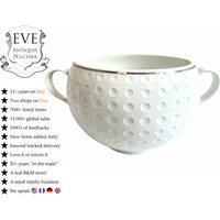 Vintage Weiß Keramik Arzberg Golfball Pot Glas Vase Ginger Gewürz Reisglas Lagerung Display Prop Circa 1960Er Jahre/Eve De France von EVEdeFrance
