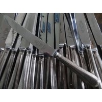 Vintage Englisch Sheffield Abgerundete Perle Großes Abendessen Messer Besteck Preis Einzeln C1970Er Jahre/Eve Von Europa von EVEofEurope