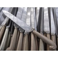 Vintage Englisch Sheffield Unfertige Blättern-Pistole Kleines Menümesser Besteck Einzeln Preis C1960's/Eve Europe von EVEofEurope