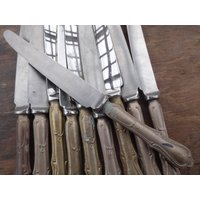 Vintage Englisch Sheffield Unfertige Duchess Medium Dinner Messer Besteck Silber Preis Einzeln C1960Er Jahre/Eve Of Europe von EVEofEurope