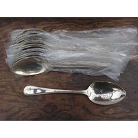Vintage Englisch Sheffield Unfertige Perle Großer Dessert Löffel Besteck Silber Preis Einzeln C1960's/Eve Von Europa von EVEofEurope