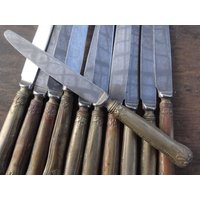 Vintage Englisch Sheffield Unfertige Royal Husk Kleines Menü Messer Besteck Preis Einzeln C1960's/Eve Of Europe von EVEofEurope