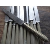 Vintage Englisch Sheffield Unfertige Spitze Perle Kleines Abendessen Messer Besteck Silber Preis Einzeln C1960Er Jahre/Eve Von Europa von EVEofEurope
