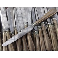 Vintage Englisch Sheffield Unfertige Windsor Großes Abendessen Messer Besteck Preis Einzeln C1960Er Jahre/Eve Of Europe von EVEofEurope