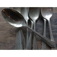 Vintage Englisch Sheffield Unfertige Windsor Medium Dinner Löffel Besteck Silber Preis Einzeln C1960Er Jahre/Eve Europe von EVEofEurope