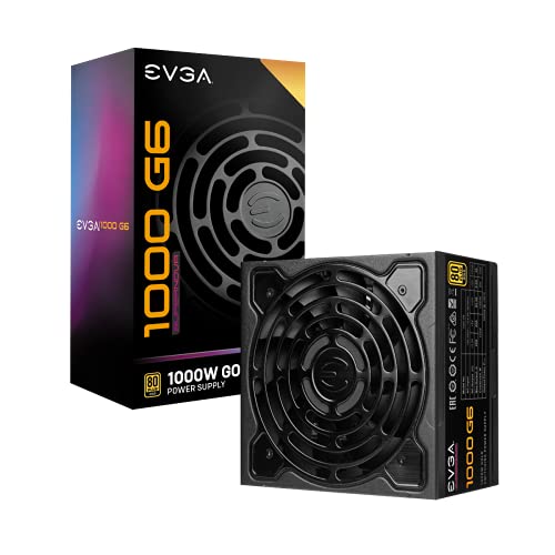 EVGA SuperNOVA 1000 G6 Netzteil, 80 Plus Gold 1000W, Vollständig Modular, 10 Jahre Garantie, Beinhaltet Power ON Self Tester EVGA SuperNOVA 1000 G6 Netzteil, 80 Plus Gold 1000W, Vollständig Modular, 10 Jahre Garantie, Beinhaltet Power ON Self Tester von EVGA