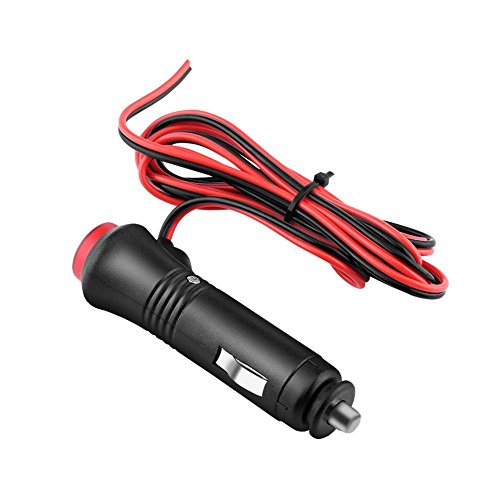1,5 m männliches Auto Zigarettenanzünder Steckdose Kunststoff und Metall schwarz Netzstecker Adapter Ein Aus Schalter Sicherung 12V 24V von EVGATSAUTO