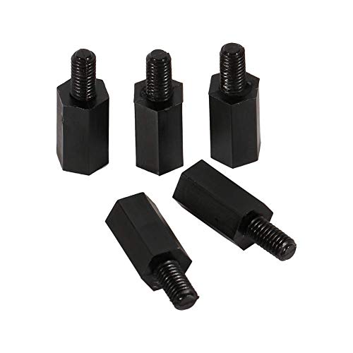 100 Stück Kunststoff Nylon Sechskant M3 6 mm 8 mm 10 mm 12 mm (15 mm) Abstandhalter männlich weiblich Abstandhalter M3 5 mm 6 mm 8 mm 10 mm Rundkopfschraube M2 M3 M4 Mutter von EVGATSAUTO