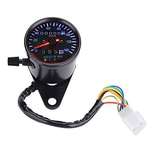 EVGATSAUTO Hintergrundbeleuchtung 12 V Motorrad Dual Kilometerzähler Tachometer Messgerät Kit Passend für Cafe Racer Motorräder und andere Motorrad Sportwagen und Retro Motorräder Cafe Racer EVGATSAUTO Hintergrundbeleuchtung 12 V Motorrad Dual Kilometerzähler Tachometer Messgerät Kit Passend für Cafe Racer Motorräder und andere Motorrad Sportwagen und Retro Motorräder Cafe Racer von EVGATSAUTO