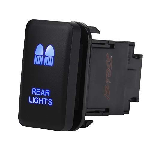 EVGATSAUTO LED Wippschalter, ABS 12V 0.5A Blaue LED Auto Ein Aus Kippschalter für Landcruiser VIGO(RÜCKLICHTER) von EVGATSAUTO