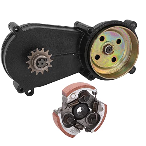 EVGATSAUTO Metalllegierung + Keramik-Getriebekupplungssatz, 14T-Kupplungstrommel, Glockengehäuse, Getriebe mit Kupplung für 47 49 Mini Pocket Quad Dirt Bike ATV EVGATSAUTO Metalllegierung + Keramik-Getriebekupplungssatz, 14T-Kupplungstrommel, Glockengehäuse, Getriebe mit Kupplung für 47 49 Mini Pocket Quad Dirt Bike ATV von EVGATSAUTO