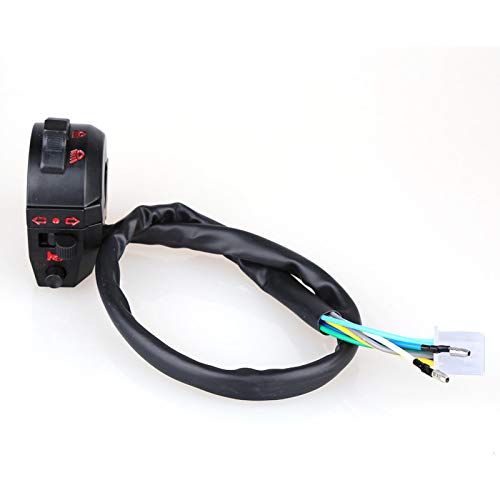 Motorrad 7 / 8in Lenkerschalter, 7/8 "" Motorrad Linksschalter Lenker Scheinwerfer Steuerschalter Hupe Blinker Hi/Lo Beam Schwarz Motorrad 7 / 8in Lenkerschalter, 7/8 "" Motorrad Linksschalter Lenker Scheinwerfer Steuerschalter Hupe Blinker Hi/Lo Beam Schwarz von EVGATSAUTO
