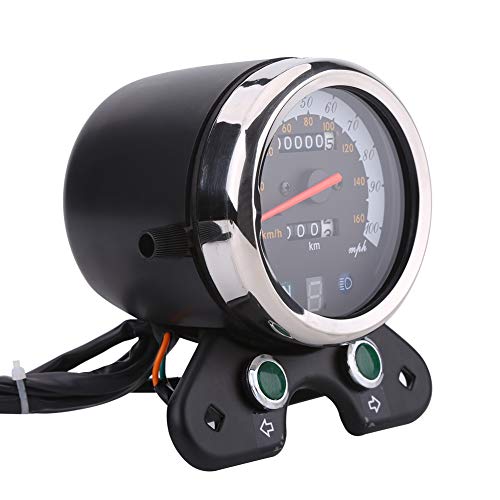 Motorrad Tachometer, Universal Motorrad Dual Kilometerzähler Tachometer Tachometer Getriebe Digitalanzeige Drehzahlmesser Motorrad Tachometer, Universal Motorrad Dual Kilometerzähler Tachometer Tachometer Getriebe Digitalanzeige Drehzahlmesser von EVGATSAUTO
