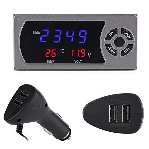 Multifunktionale Auto-Digitaluhr, Auto-Digitaluhr-Alarmthermometer Voltmeter 3 in 1 12-24V Auto-Fahrzeug-LED-Digitaluhr-Thermometer-Voltmeter Multifunktionale Auto-Digitaluhr, Auto-Digitaluhr-Alarmthermometer Voltmeter 3 in 1 12-24V Auto-Fahrzeug-LED-Digitaluhr-Thermometer-Voltmeter von EVGATSAUTO