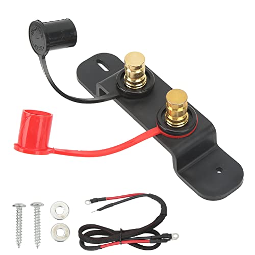 Remote Battery Terminal Kit, Remote Battery Jumper Terminals Ladesäulen mit 4-Gauge-Kabel für UTV ATV Auto LKW RV Traktor Boot von EVGATSAUTO