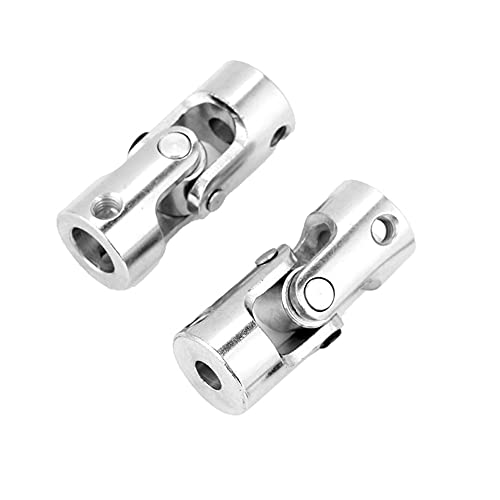 Universalgelenke, 2 Stück 6 * 8 mm, 8 * 8 mm (optional) Wellengelenk DIY Lenklänge 35 mm AD 14 mm Motoranschluss zum Anschließen von Modellautos, Modellschiffen und Robotern(Innendurchmesser 6 * 8mm) von EVGATSAUTO