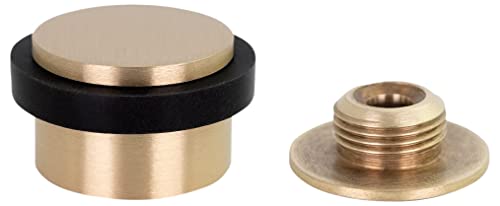 Klebe-Türstopper | Gewindesockel | 20 x 28 mm | Schwarzer Gummi aus Natursilikon | Messing Finish Matt | Einfache Befestigung | 100% zweckmäßig | Mod. I-103/28| EVI Herrajes Klebe-Türstopper | Gewindesockel | 20 x 28 mm | Schwarzer Gummi aus Natursilikon | Messing Finish Matt | Einfache Befestigung | 100% zweckmäßig | Mod. I-103/28| EVI Herrajes von EVI Herrajes