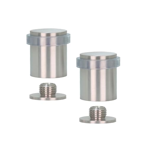 EVI Herrajes |2er SET - Türstopper Edelstahl Boden | Ø24x30mm | Gewindebasis | Natursilikonkautschuk Transparent| inkl. Schraube + Klemmdübel | I-181 EVI Herrajes |2er SET - Türstopper Edelstahl Boden | Ø24x30mm | Gewindebasis | Natursilikonkautschuk Transparent| inkl. Schraube + Klemmdübel | I-181 von EVI Herrajes