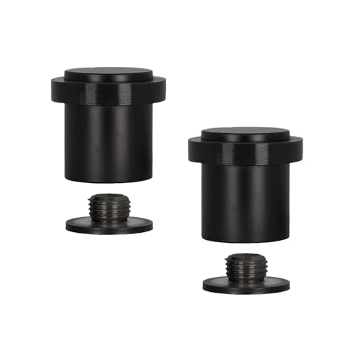 EVI Herrajes |2er SET - Türstopper aus Schwarz lackiertem Edelstahl | Ø24x30mm| Gewindebasis | Schwarz Natursilikonkautschuk| inkl. Schraube + Klemmdübel | I-181 EVI Herrajes |2er SET - Türstopper aus Schwarz lackiertem Edelstahl | Ø24x30mm| Gewindebasis | Schwarz Natursilikonkautschuk| inkl. Schraube + Klemmdübel | I-181 von EVI Herrajes