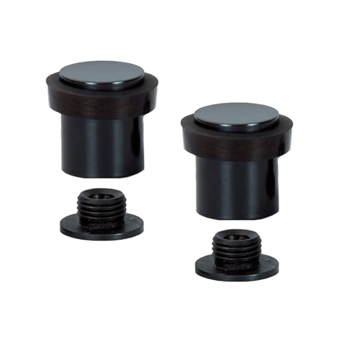 EVI Herrajes |2er SET - Türstopper aus Schwarz lackiertem Edelstahl | Ø20x25mm| Gewindebasis | Schwarz Natursilikonkautschuk| inkl. Schraube + Klemmdübel | I-181 EVI Herrajes |2er SET - Türstopper aus Schwarz lackiertem Edelstahl | Ø20x25mm| Gewindebasis | Schwarz Natursilikonkautschuk| inkl. Schraube + Klemmdübel | I-181 von EVI Herrajes