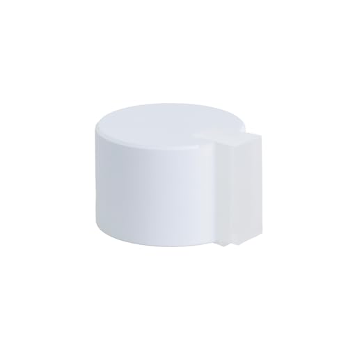 EVI Herrajes Türstopper, schwarz, selbstklebend, Ø 28 x 20 mm, Edelstahl mit Schutzgummi, für Innen- und Außenbereich, Türschutz, 04019328BBL von EVI Herrajes