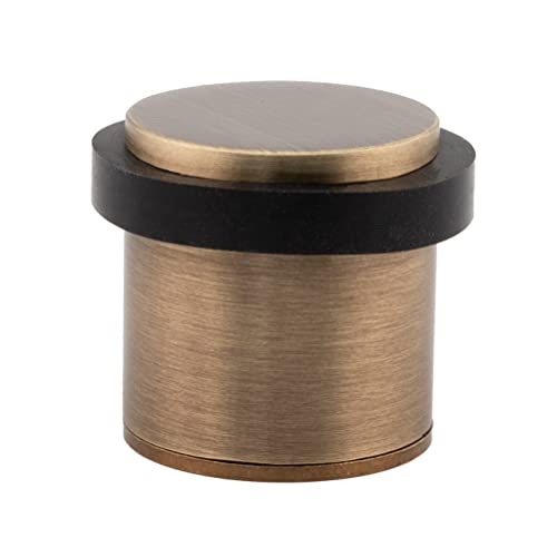 EVI Herrajes | Türstopper aus Messing Boden - Antik-Leder-Finish | Ø28x30mm | Gewindebasis | Schwarz Natursilikonkautschuk | inkl. Schraube + Klemmdübel | I-202 EVI Herrajes | Türstopper aus Messing Boden - Antik-Leder-Finish | Ø28x30mm | Gewindebasis | Schwarz Natursilikonkautschuk | inkl. Schraube + Klemmdübel | I-202 von EVI Herrajes