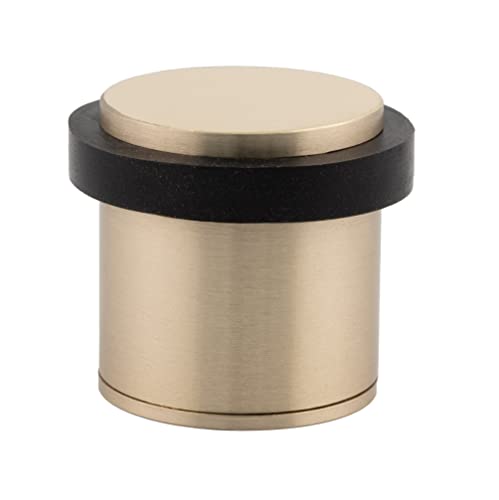 EVI Herrajes | Türstopper aus Messing - Matt Finish | Ø28x30mm | Gewindebasis | Schwarz Natursilikonkautschuk| inkl. Schraube + Klemmdübel | I-202 EVI Herrajes | Türstopper aus Messing - Matt Finish | Ø28x30mm | Gewindebasis | Schwarz Natursilikonkautschuk| inkl. Schraube + Klemmdübel | I-202 von EVI Herrajes