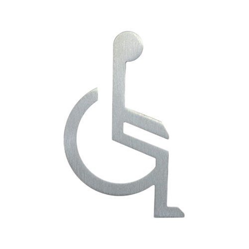 EVI herrajes 662/120 – Signo Tür Panel Behinderte Personen, Finish matt Inox (Edelstahl) von EVI Herrajes