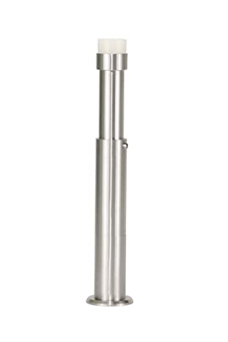 Verstellbarer Wandstopper | 88-160 mm | Gummi Weißer | Edelstahl AISI 304 | Finish Matt | Enthält Werkzeug, Schraube + Befestigungsdübel | Mod. I-182KB| EVI Herrajes von EVI Herrajes